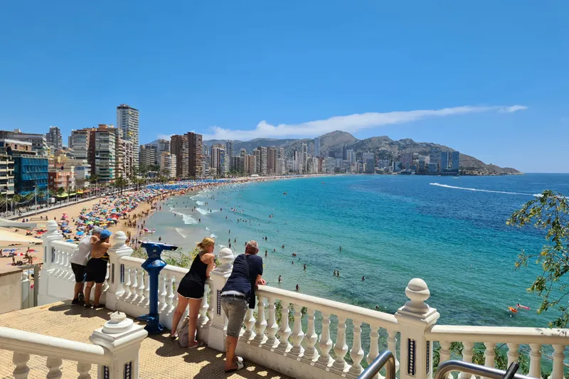 View of Benidorm in Spain