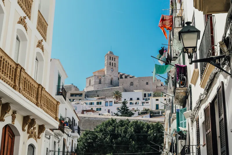 Ibiza Old Town in Spain