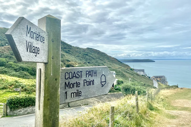 Coastal path near cottage