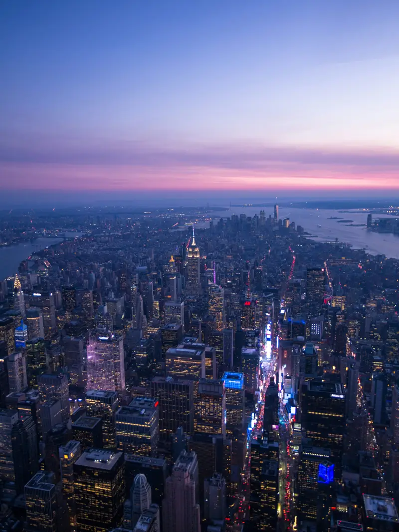 Manhattan at night